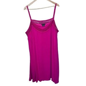 Addition Elle Pink Spaghetti Strap Crepe Dress Size 22